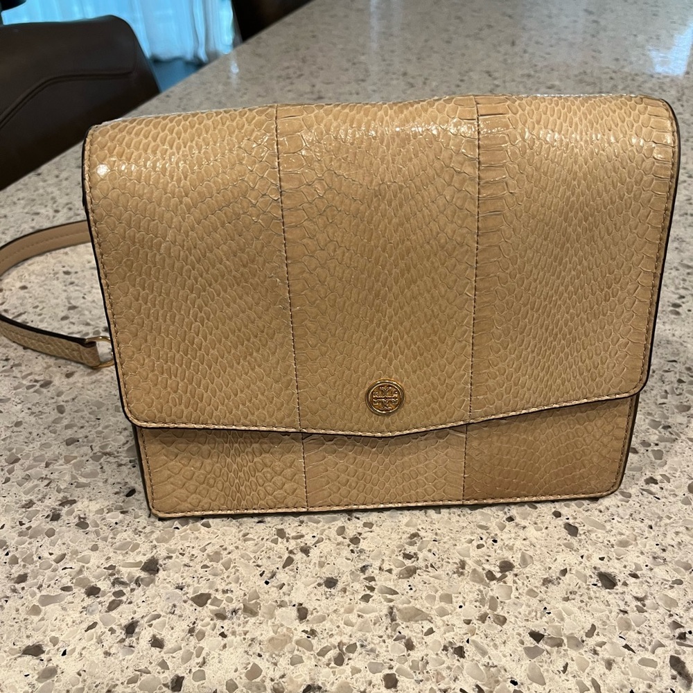 Tory Burch snakeskin purse